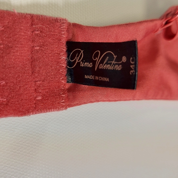 Prima Valentina 34C Bras, 2 Pcs. Black and Cranberry - Picture 4 of 7